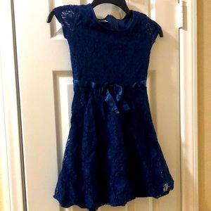 Dark blue little girl dress